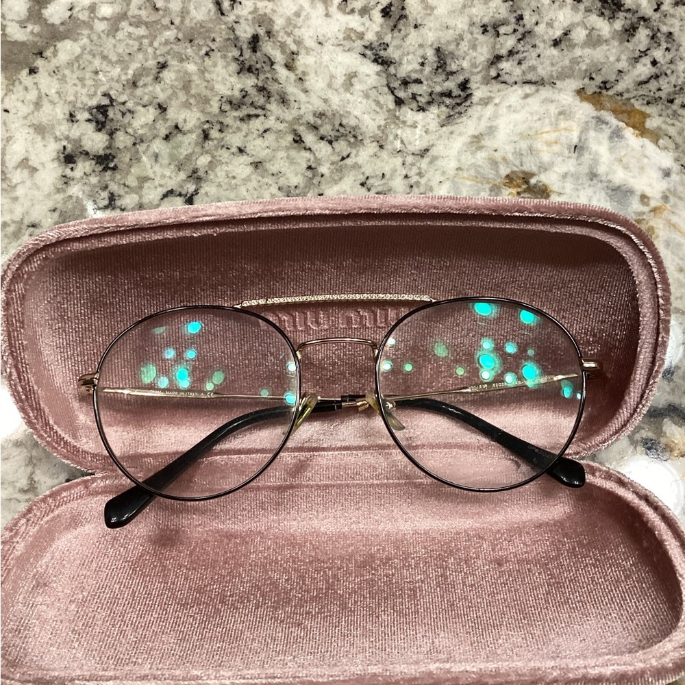 MIU MIU VMU 51R 1AB-1O1 EYEGLASSES FRAMES 52-20